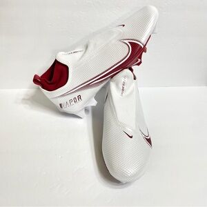 Nike Vapor Edge Pro 360 Football Cleats Men’s Size 14 White Red CV6345-105